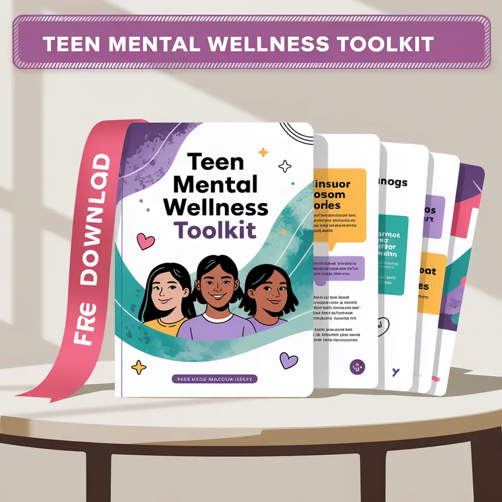 Preview of the Teen Mental Wellness Toolkit downloadable guide